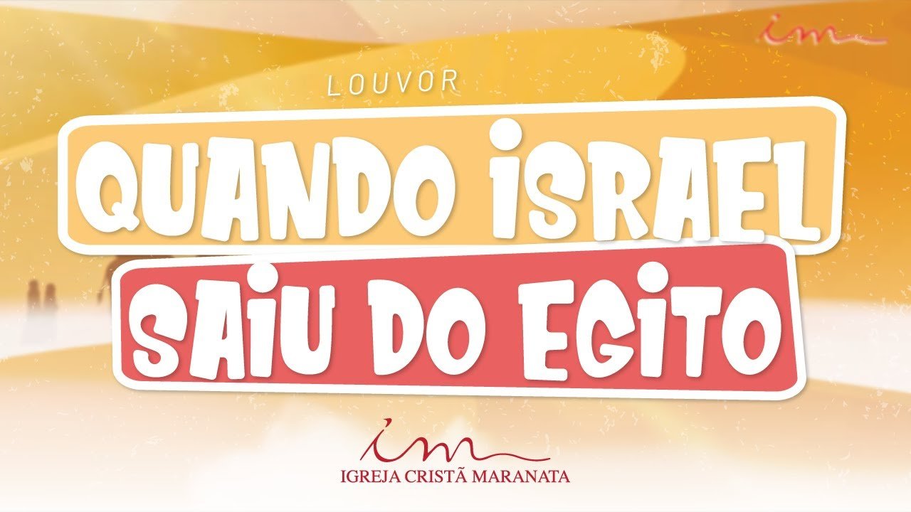 CIAs Maranata - Quando Israel saiu do Egito