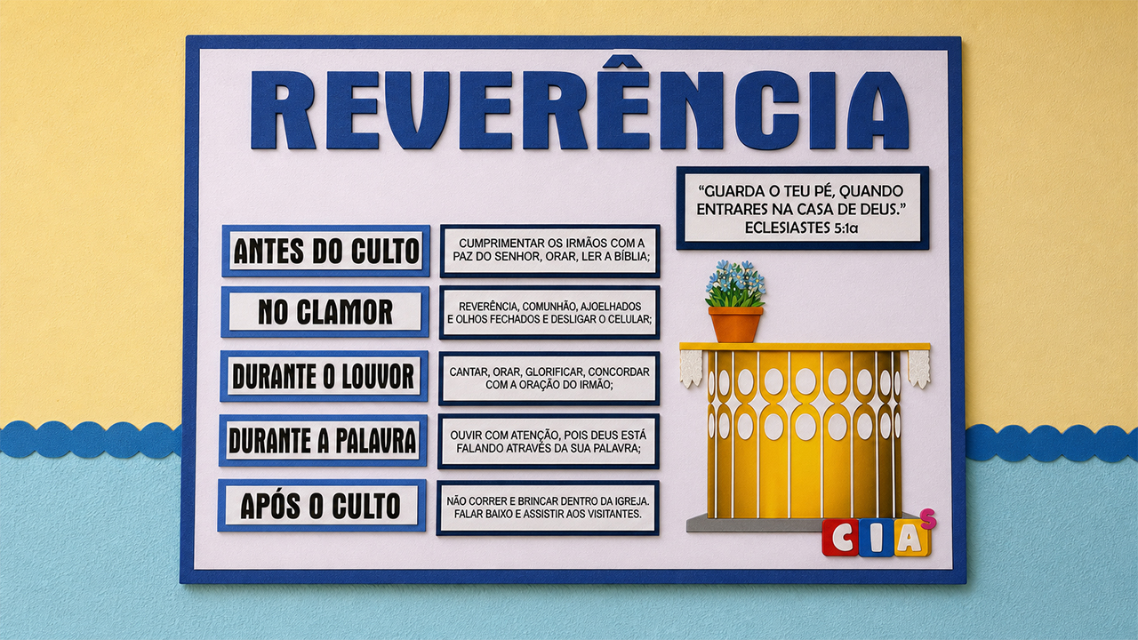 Cartaz - Reverência na Casa do Senhor