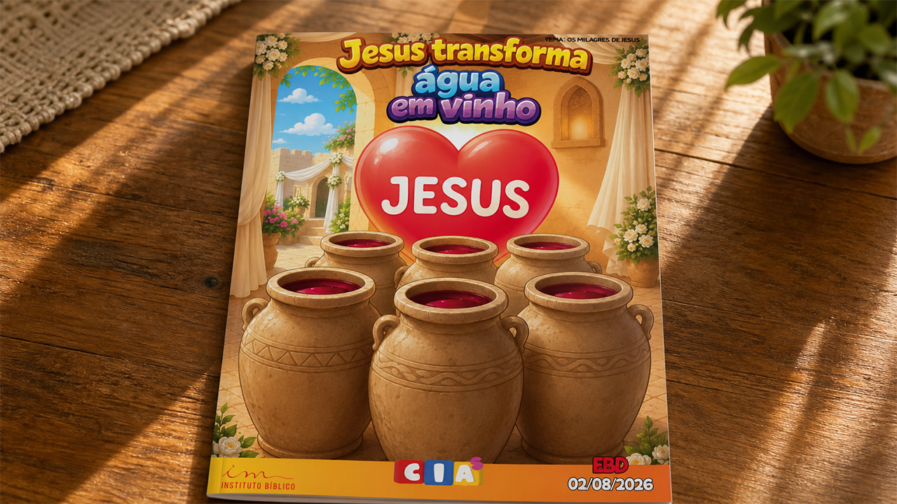 Revistinha - Jesus Transforma Água em Vinho